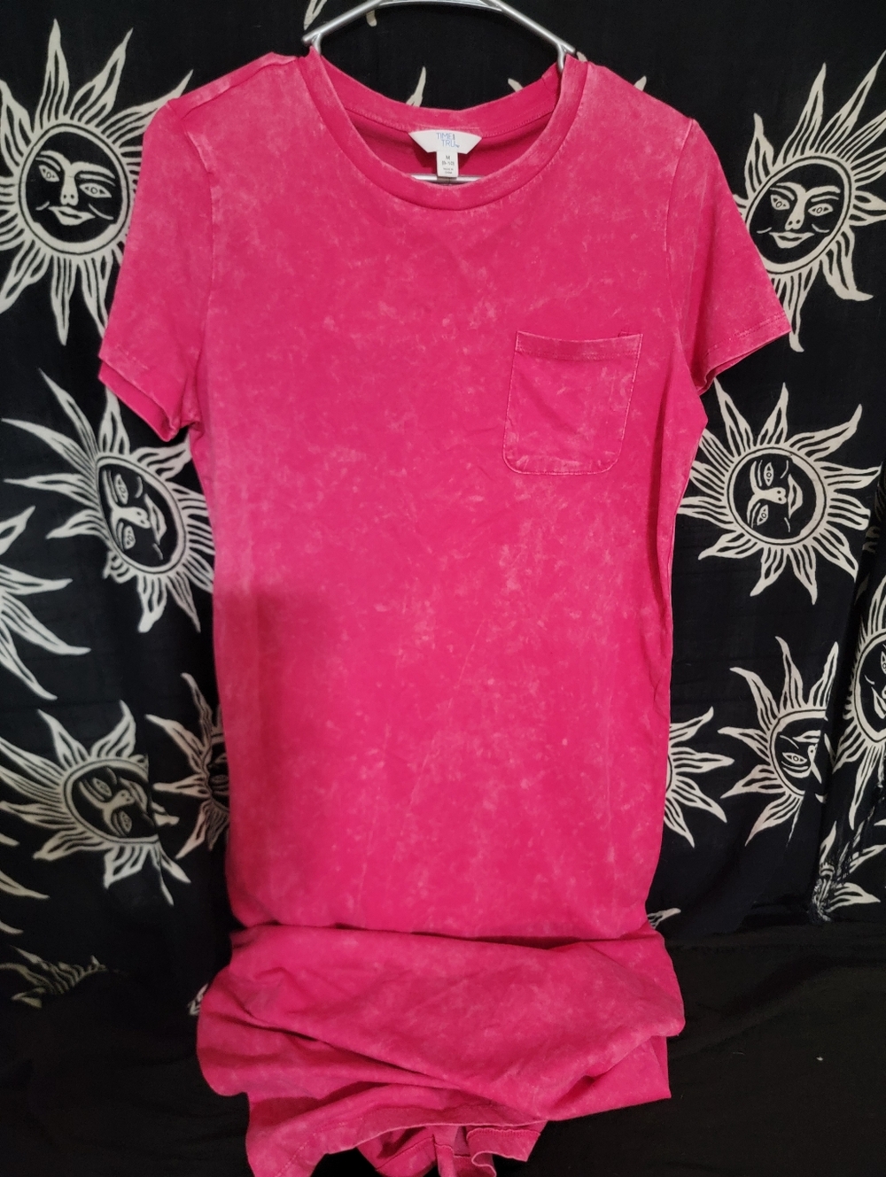 Pink Acid Wash Dress
